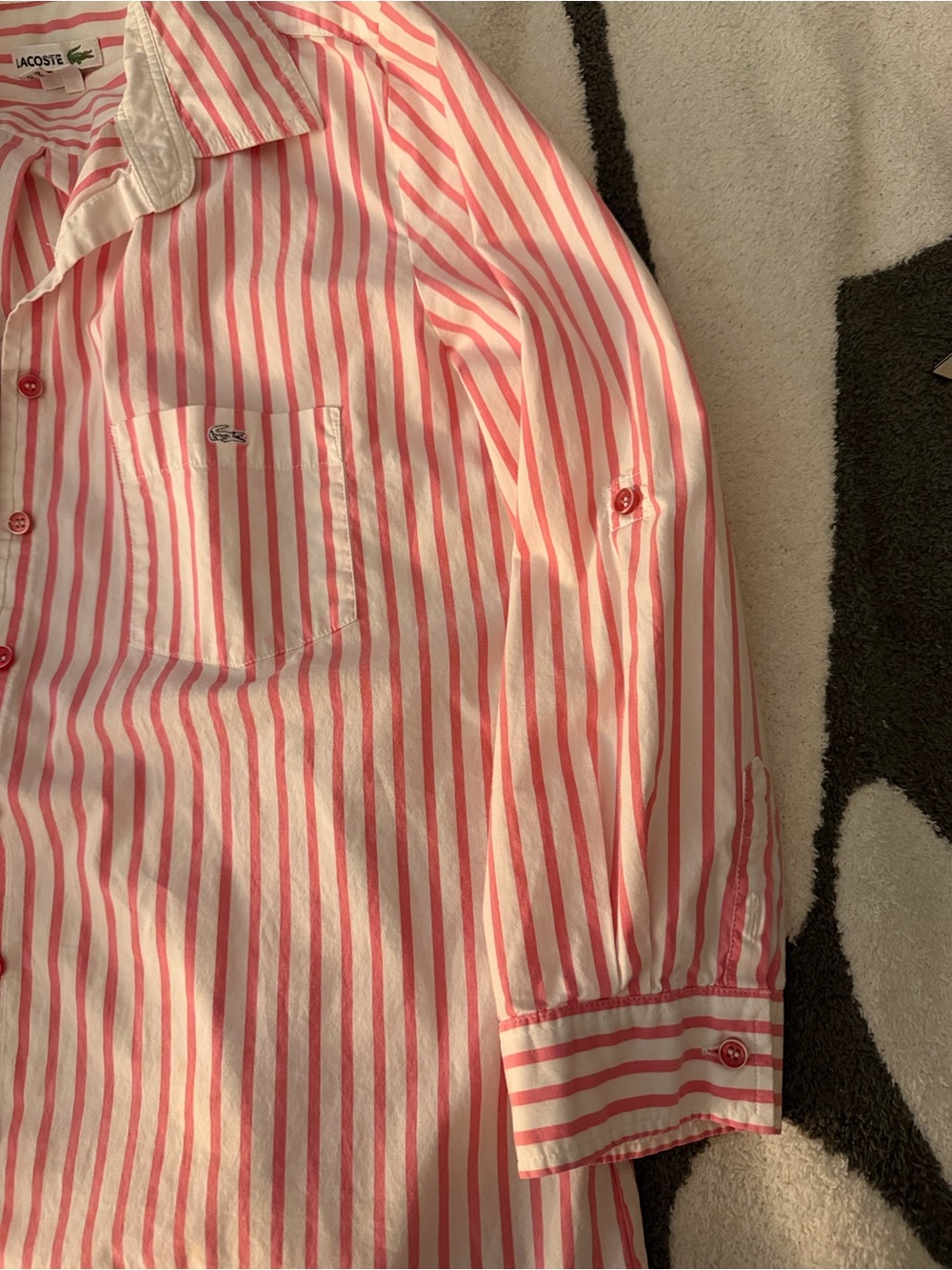 Lacoste striped women’s button up🐊 - Picture 3 of 4